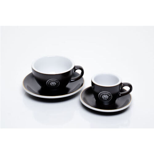 6x Espresso Cups (80ml) inkl. 11,5 cm Unterteller