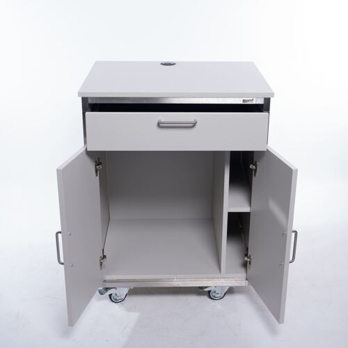 Möbel auf Rollen - Massgeschneiderte Möbel für Ihre Kaffeemaschine / Chromstahl