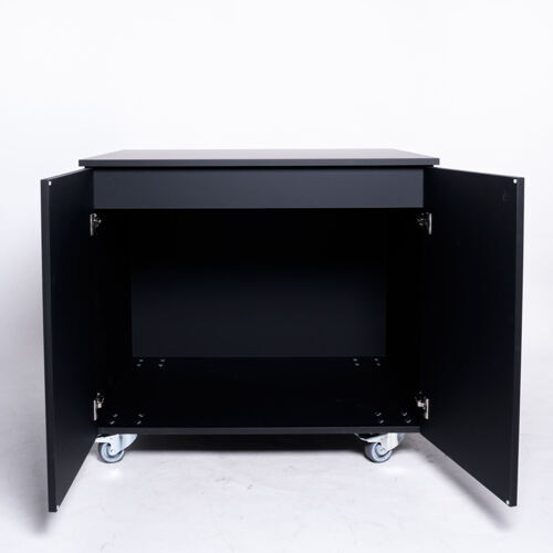 Massgeschneiderte Möbel für Kaffeemaschine Holz auf Rollen